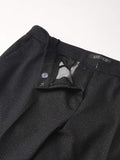 Kasper Women's Petite Elastic Back Pant 10788577 Charcoal Gray Black 10P