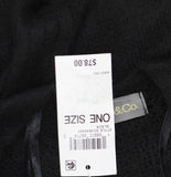 Style & Co. Womens Solid Ribbed Toggle Topper Chunky Fuzzy SC4642501 Black
