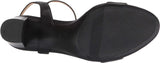 Naturalizer Women Bristol Ankle Strap Chunky Block Heel Sandal Black Smooth 8.5W