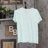 Charter Club Womens Cotton Bermuda Pajama Shirt Top Promenade Green S