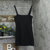 Aqua Womens Mini Fit Flare Sheath Dress Black S