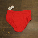 Raisins Womens Curve Plus Size Costa Bikini Bottom L840061 Red 16W