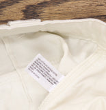 Woolrich X TGT Womens Mid-Rise Barrel Leg Cargo Denim Pants Cream Off White 0