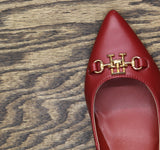 Tommy Hilfiger Nanya Block Heel Pumps TWNANYA Red 8.5M