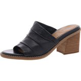 Earth Womens Adara Heeled Sandals ETADARA Black Leather 7.5M