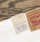 Levi's Womens 501 Original Shorts Denim Jean Jorts Disco Nights White 34