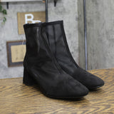 A New Day Womens Celaena Boots Mesh Block Heel 94568460 Black 9M