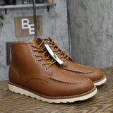 Goodfellow & Co Mens Niles Mock Toe Boots 90971861 Cognac Brown 11M
