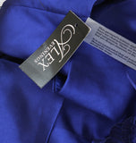 Alex Evenings Off the Shoulder Cap Sleeve Midi Dress Bright Royal Blue 12