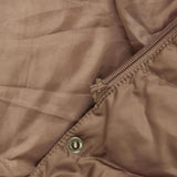 Reaction by Kenneth Cole Womens Quilted Puffer Jacket Coat Brown XL
