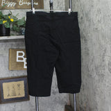 Alfred Dunner Cropped Ponte Pull-On Pants Black 16W