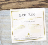 Knightsbridge Cotton Soft Plush Bath Mat Rug Aqua Blue Green 17 in. x 24 in.