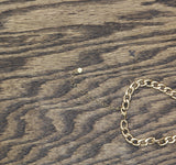 Womens Cable Chain Choker Necklace Gold Yellow 16'' + 3''