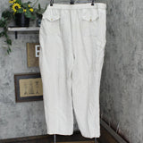 Cubavera Mens Linen Blend Elastic Waist Pants 16668a7176b04e Brown 4X/32