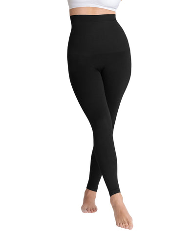 Shapermint Women's High Waisted Shaping Leggings 42075 Black XL