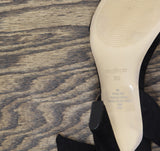 Nine West Womens Kelsie2 Heeled Sandal WNKELSIE2 Black Suede 9M