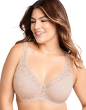 Bali Passion for Comfort Smooth Lace Bra Womens DF6590 Sandshell Brown 42C
