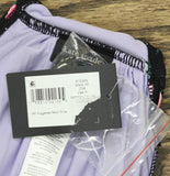 Kate Spade Womens Shirred Bikini Top Rosette Swim Bandeau S1E456 Black Multi M