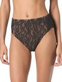 Michael Michael Kors Womens Lace High Waist Swim Bikini Bottom Black / Brown M