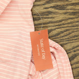State Of Day Womens Ribbed Tank Nightgown 100185795MS Satin Pink L