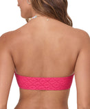 Andie Bandeau Eyelet Bikini Top AT389 Begonia Pink S