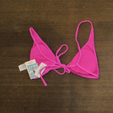 Roxy Womens Tiki Triangle Bikini Top 434001979 Bright Pink XL