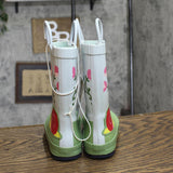 Cat & Jack Toddler Girls Saylor Floral Print Rain Boots Blue / Green 11T