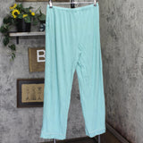 State Of Day Womens 2-Pc. Fluid Knit Pajamas Set 100189787MS Canton Blue Green M