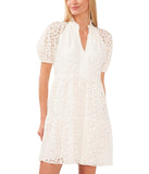 Cece Womens V-Neck Babydoll Tiered Dress 7023936 New Ivory Off White S