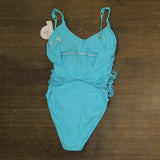 PQ Beaded Brynn One-Piece Swimsuit KAI-5014P Blue L