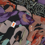 Lauren Ralph Lauren Floral Crinkle Georgette Dress 253881985001 Black Multi 10