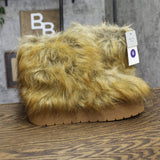 A New Day Womens Terra Boots Faux Fur Fuzzy 94715794 Brown 6M
