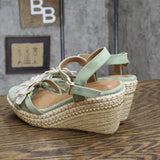 Patrizia Women's Sttropez Wedge Sandals Mint Green 8.5M (EUR 39)