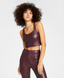 Guess Women's Sleeveless Sabella Pu Top W2BP26K8S30