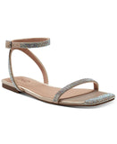Inc International Concepts Women's Persida Flat Sandals Crystal Brown 7.5M