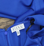 Siena Womens Square-Neck Sleeveless Dress SASR1056 Sapphire Blue 8