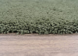 Garland Rug Shaggy Nylon Bath Mat Rug 5-Piece Set Deep Fern Green Standard