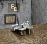 INC International Concepts Womens Capeka Slingback Pumps Silver Crinkle Gray 9M