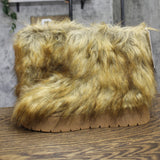 A New Day Faux-Fur Ankle Boots with Memory Foam Insole 94715798 Brown 10M