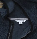 Calvin Klein Jeans Little Boys Full Zip Sherpa Jacket Nautical Blue 6