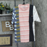 Dickies Womens Remanufactured Baggy Utility Pocket T-Shirt Tee Pink Multi 3 XL