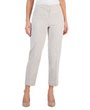 Kasper Womens Petite Mid Rise Seersucker Cropped Pants 10869382
