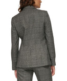 Calvin Klein Womens Petite Menswear One-Button Blazer Jacket T37JX21B
