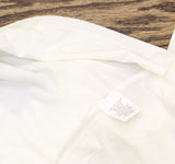 Ny Collection Short Sleeve Knit Top with Chiffon Shoulders Ivory Off White 1X