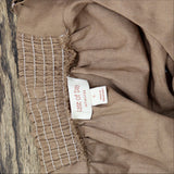 State of Day Linen Blend 2-Pc. Sleeveless Pajama Shorts Natural Umber Brown S