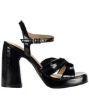 Wild Pair Womens Laviniaa Platform Sandals 10020641100 Black Smooth 6M