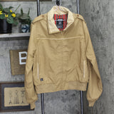 Altra Mens Vintage Microfiber Flannel Lined Bomber Jacket Brown See Measurements