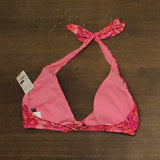 Lauren Ralph Lauren Provence Paisley Tie Front Halter Top Swim Pink Multi 16