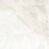 Regal Home Lombardi Floral Rod Pocket Sheer Single Curtain Panel White 50x84