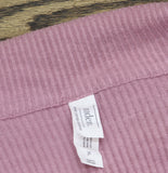 Auden Cozy Ribbed Notch Collar Long Sleeve Pajama Top 94437831 Pink XL